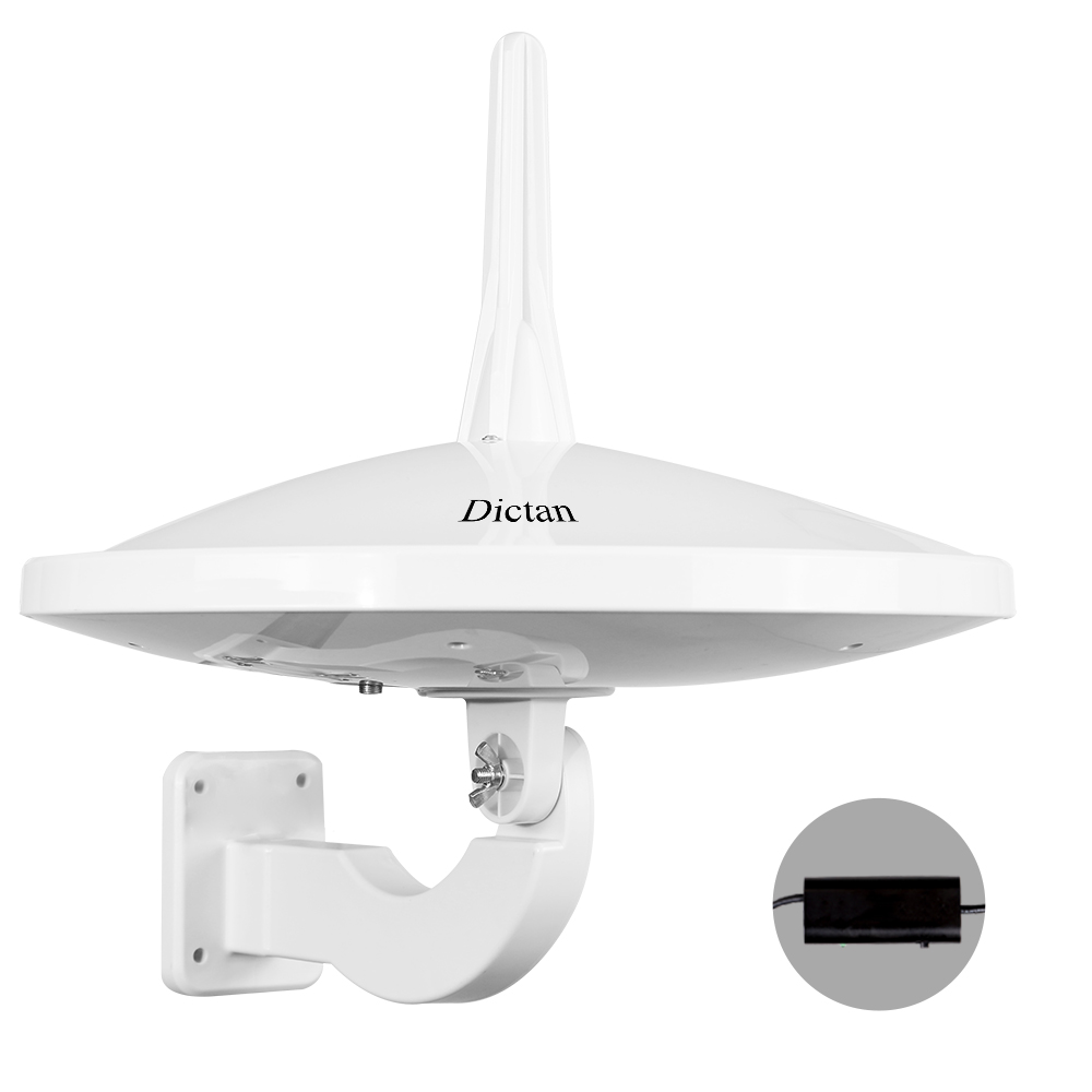 Dictan Flat Panel DIN415B 70 miles Smartpass Amplified Outdoor HDTV Antenna Spectrum Global