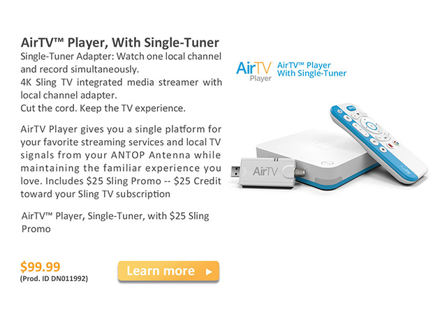 AirTV™ Player, With Single-tuner 