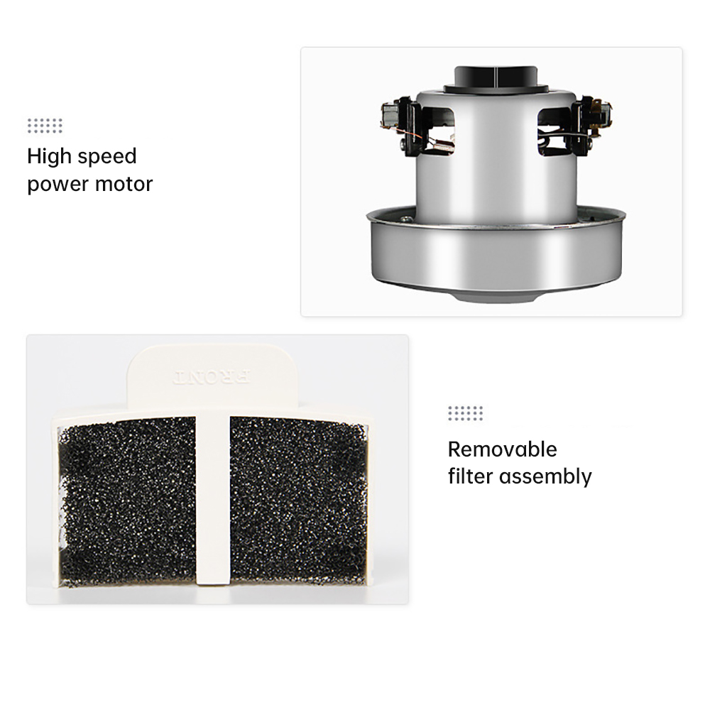 High speed power motor，Removable filter assembly